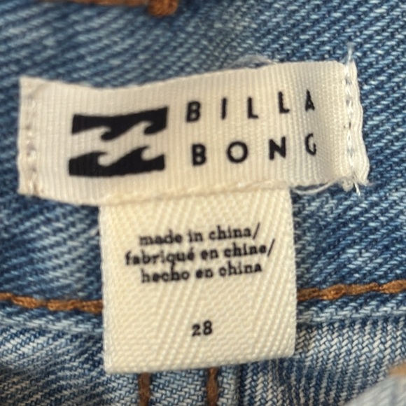 Billabong Denim drift away cut off jean shorts 28 - Picture 6 of 9